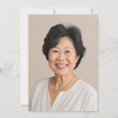 Invitation Photo Boho Floral 60e anniversaire (Dos)