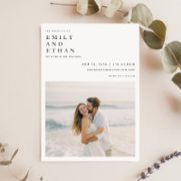 Photo Boho moderne QR Code Destination Mariage