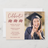 Invitation Photo Boho Rouge (Dos)