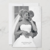 Invitation Photo botanique rose et prune 50e anniversaire (Dos)