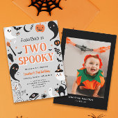 Invitation Photo Boy Halloween 2e anniversaire