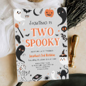 Invitation Photo Boy Halloween 2e anniversaire