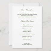 Invitation Photo Branches tropicales & Fleurs blanches Diplôm (Dos)