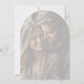 Invitation Photo Brûlé Orange Floral Arch Party (Dos)