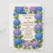 Invitation photo Budget Purple/Blue Hydrangea (Devant)
