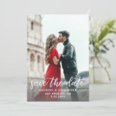 Invitation Photo & Calligraphie 2 Verti plus clair Enregistre (Debout devant)