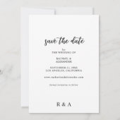 Invitation Photo & Calligraphie 2 Verti plus clair Enregistre (Dos)