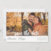 Invitation Photo & Calligraphie 4 MOD Save the Date (Devant)