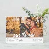 Invitation Photo & Calligraphie 4 MOD Save the Date (Debout devant)
