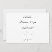Invitation Photo & Calligraphie 4 MOD Save the Date (Dos)