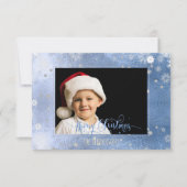 Invitation Photo/calligraphie de Noël de PixDezines (Devant)