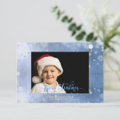 Invitation Photo/calligraphie de Noël de PixDezines (Debout devant)