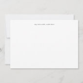 Invitation Photo Calligraphie noir et blanc Simple V2 (Dos)