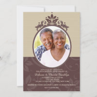 Invitation photo Cameo Anniversaire