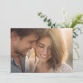Invitation Photo Candid Chaleureux Doré (Debout devant)