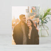 Invitation Photo Candidate Dorée Chaude (Debout devant)