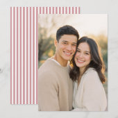 Invitation Photo candide beige chaud (Devant / Derrière)