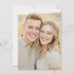 Invitation Photo candide beige joyeux