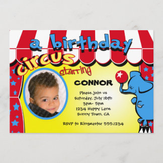 Invitation photo Carnival Circus