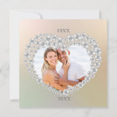 Invitation Photo Carrée 30 ans de Mariage Noces de (Dos)