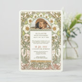 Invitation Photo Célébration de la vie par Alphonse Mucha (Debout devant)