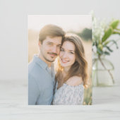 Invitation Photo Chaleureuse Romantique (Debout devant)