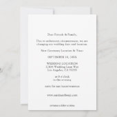 Invitation Photo - Changement de date - Texte en haut (Dos)