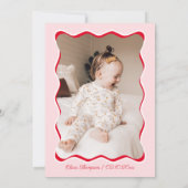 Invitation Photo Cherry 1ère fête d'anniversaire (Dos)