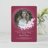 Invitation photo Cherry Blossom (Debout devant)