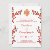 Invitation Photo Cherry Blossom Mariage tibétain (Dos)
