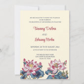 Invitation Photo Cherry Blossom Mariage tibétain (Dos)