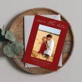 Invitation Photo chic stylish Mod Enregistrer la date 3 - Rou