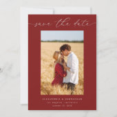 Invitation Photo chic stylish Mod Enregistrer la date 3 - Rou (Devant)