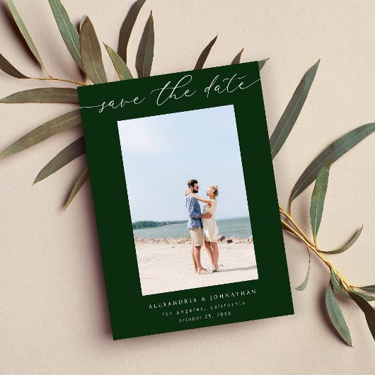 Invitation Photo chic stylish Mod Enregistrer la date 3 - Ver