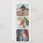 Invitation Photo Chic Wood Arrière - plan Café glacé Annivers (Dos)