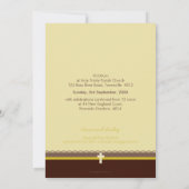 Invitation PHOTO CHRISTENING INVITATIONS: 4 P pur (Dos)
