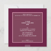 Invitation PHOTO CHRISTENING INVITES : elegance 3SQ (Dos)