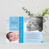 Invitation PHOTO CHRISTENING INVITES : essence 6L (Debout devant)