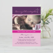 Invitation PHOTO CHRISTENING INVITES : faith 3P (Debout devant)
