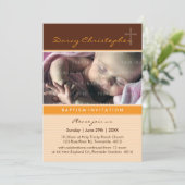 Invitation PHOTO CHRISTENING INVITES : faith 4P (Debout devant)