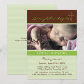 Invitation PHOTO CHRISTENING INVITES : faith 7P (Devant / Derrière)