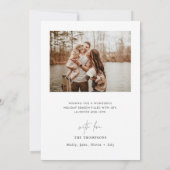 Invitation Photo Christmas Card | Arched Photo Holiday Card (Dos)