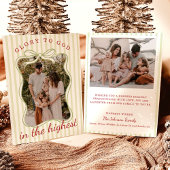 Invitation Photo Christmas Cards, Glory to God Religious Card