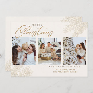 Invitation Photo Christmas Family Holiday Card