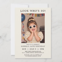 Photo Classique pour Fête d'Anniversaire 