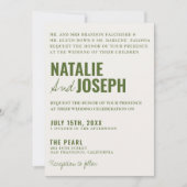 Invitation Photo Classy Bright Classique Coloré Mariage (Devant)