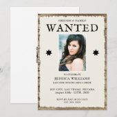 Invitation Photo & Code QR EVJF (Devant / Derrière)