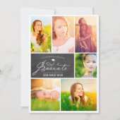 Invitation Photo Collage Graduate Chalkboard Graduate Party (Devant)