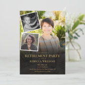 Invitation Photo Collage Parti de retraite (Debout devant)