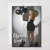 Invitation Photo complète avant et arrière tendance moderne d (Devant)